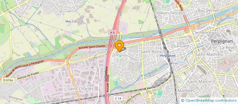 localisation de l'entreprise MONSIEUR HENRI BENKEMOUN  PERPIGNAN