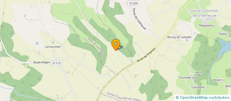 localisation de l'entreprise MONSIEUR HENRI BERENT à SAINTE LIVRADE SUR LOT