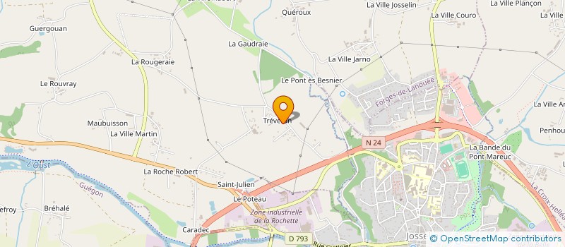 localisation de l'entreprise MONSIEUR HENRI BERNARD à FORGES DE LANOUEE
