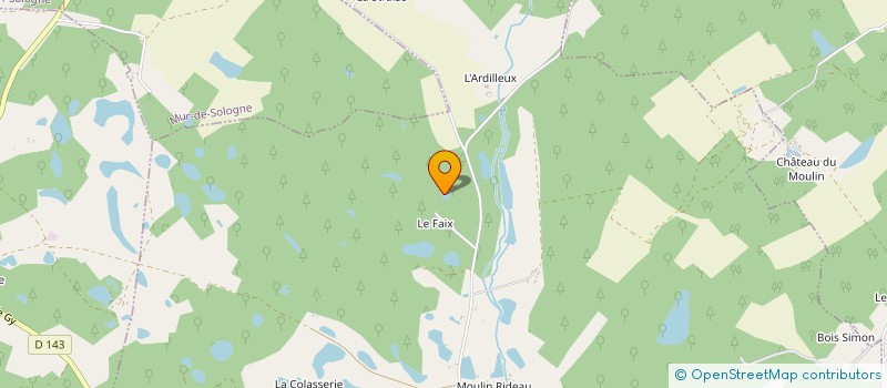 localisation de l'entreprise MONSIEUR HENRI BERNARD  GY-EN-SOLOGNE