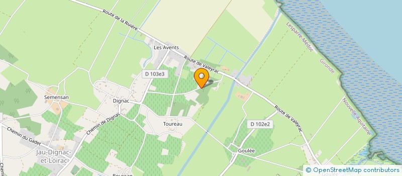 localisation de l'entreprise MONSIEUR HENRI BERNASQUE à JAU-DIGNAC-LOIRAC