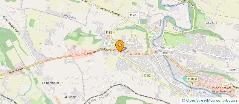 localisation de l'entreprise MONSIEUR HENRI BERTET  LE PONT-DE-BEAUVOISIN