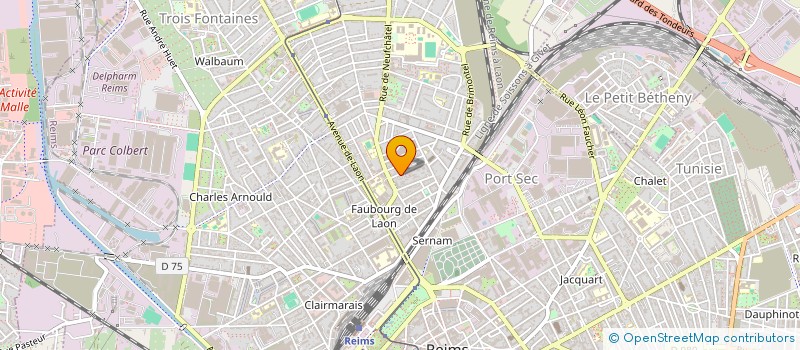 localisation de l'entreprise MONSIEUR HENRI BETTINGER  REIMS