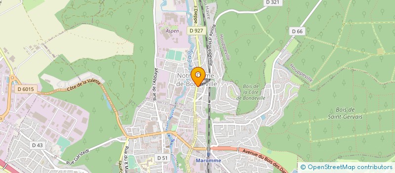 localisation de l'entreprise MONSIEUR HENRI BEUDIN  NOTRE-DAME-DE-BONDEVILLE