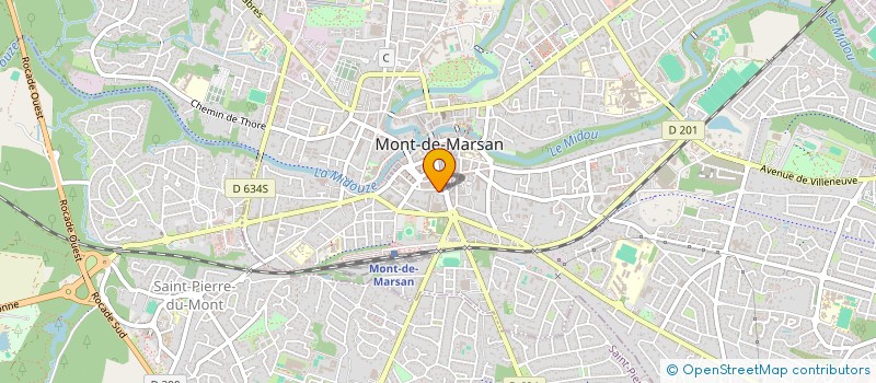 localisation de l'entreprise MONSIEUR HENRI BIARD  MONT-DE-MARSAN