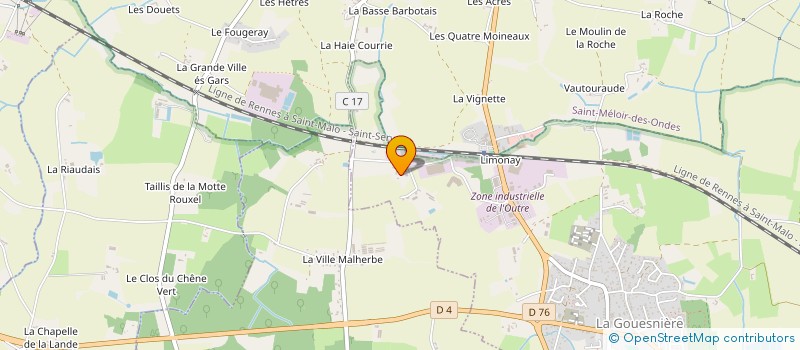 localisation de l'entreprise MONSIEUR HENRI BILHEU  LA GOUESNIERE