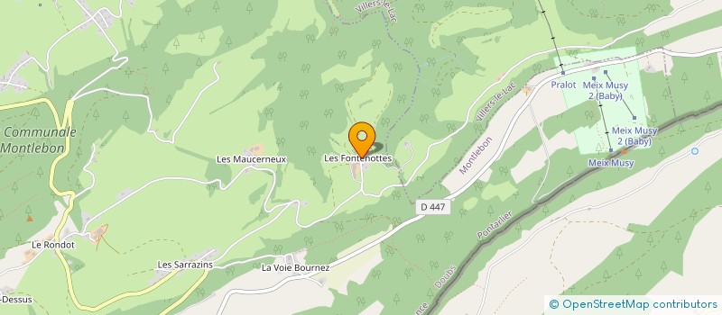 localisation de l'entreprise MONSIEUR HENRI BILLOD à MONTLEBON