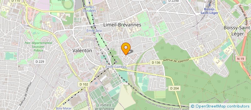 localisation de l'entreprise MONSIEUR HENRI BILLOTET à LIMEIL-BREVANNES