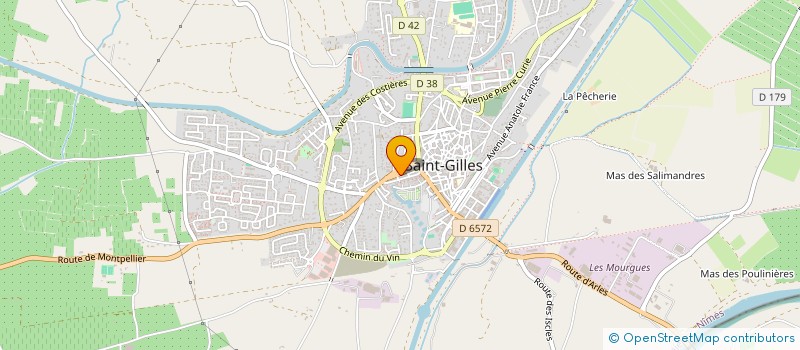 localisation de l'entreprise MONSIEUR HENRI BISCARAT  SAINT-GILLES