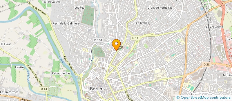 localisation de l'entreprise MONSIEUR HENRI BLAIN à BEZIERS