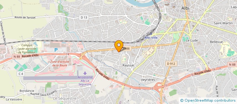 localisation de l'entreprise MONSIEUR HENRI BLANDINIERES  ALBI