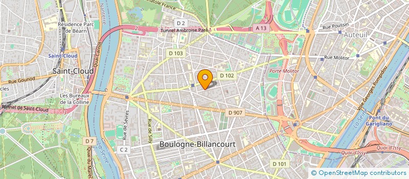 localisation de l'entreprise MONSIEUR HENRI BLIN à BOULOGNE-BILLANCOURT