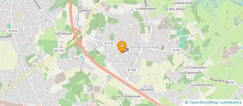 localisation de l'entreprise MONSIEUR HENRI BLOUET à HAUTE-GOULAINE