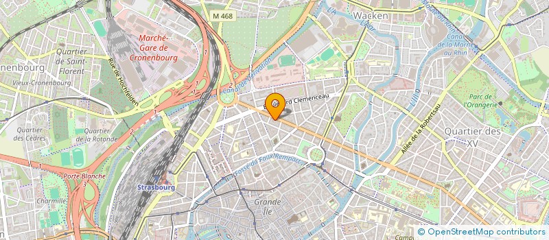 localisation de l'entreprise MONSIEUR HENRI BLUM  STRASBOURG