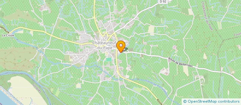 localisation de l'entreprise MONSIEUR HENRI BOIRON  CHATEAUNEUF-DU-PAPE