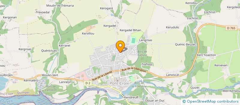 localisation de l'entreprise MONSIEUR HENRI BOLZER  PONT-CROIX