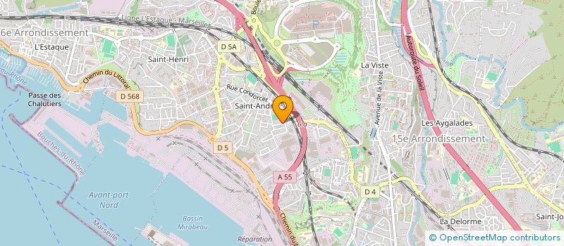 localisation de l'entreprise MONSIEUR HENRI BONACCORSI  MARSEILLE