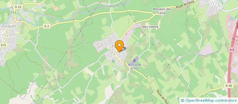 localisation de l'entreprise MONSIEUR HENRI BONET  PASSA