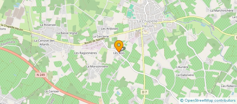 localisation de l'entreprise MONSIEUR HENRI BONNEAU à LA CHAPELLE-HEULIN
