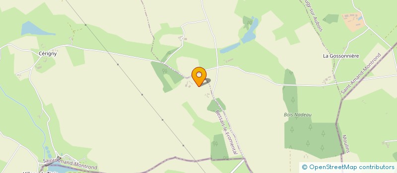 localisation de l'entreprise MONSIEUR HENRI BONNEAU  BESSAIS-LE-FROMENTAL