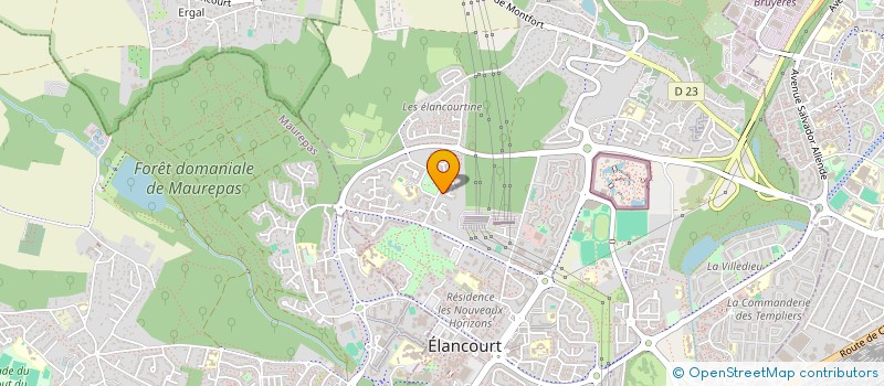 localisation de l'entreprise MONSIEUR HENRI BONNEFOY-CLAUDET  ELANCOURT