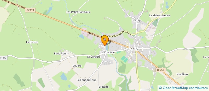 localisation de l'entreprise MONSIEUR HENRI BONNET à CERILLY