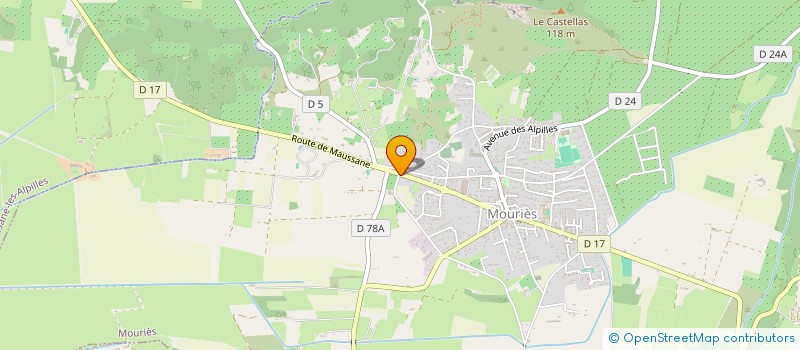 localisation de l'entreprise MONSIEUR HENRI BONO  MOURIES