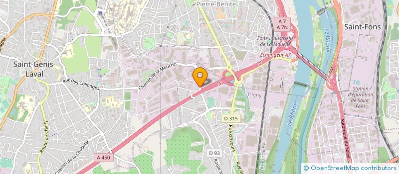 localisation de l'entreprise MONSIEUR HENRI BONY  IRIGNY