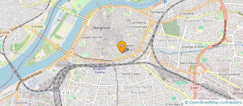 localisation de l'entreprise MONSIEUR HENRI BORD  AVIGNON