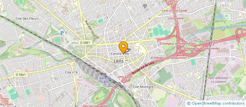 localisation de l'entreprise MONSIEUR HENRI BORELLE  LENS