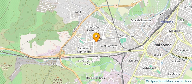 localisation de l'entreprise MONSIEUR HENRI BOSC  NARBONNE