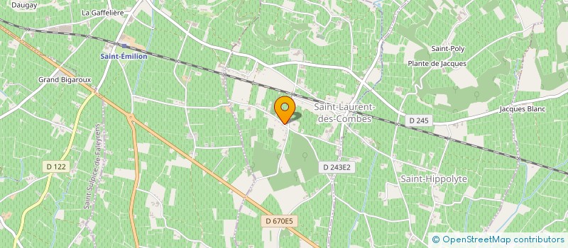 localisation de l'entreprise MONSIEUR HENRI BOST  SAINT-LAURENT-DES-COMBES