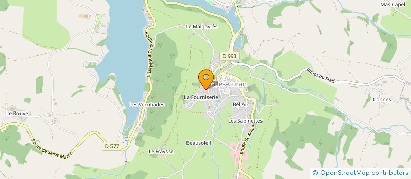 localisation de l'entreprise MONSIEUR HENRI BOUDES  SALLES-CURAN