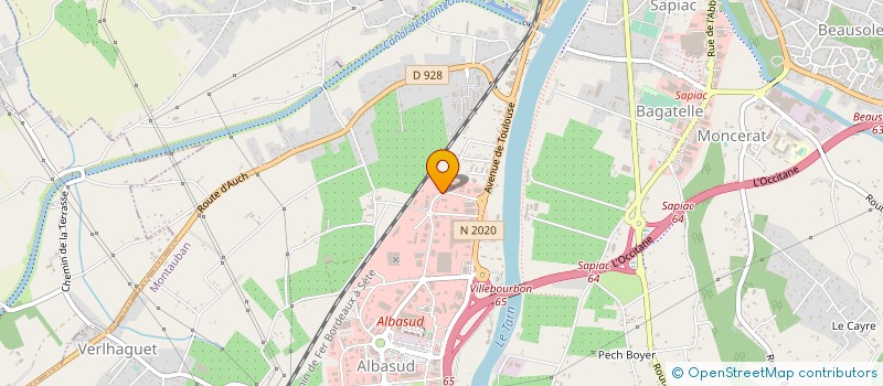 localisation de l'entreprise MONSIEUR HENRI BOUDOU  MONTAUBAN