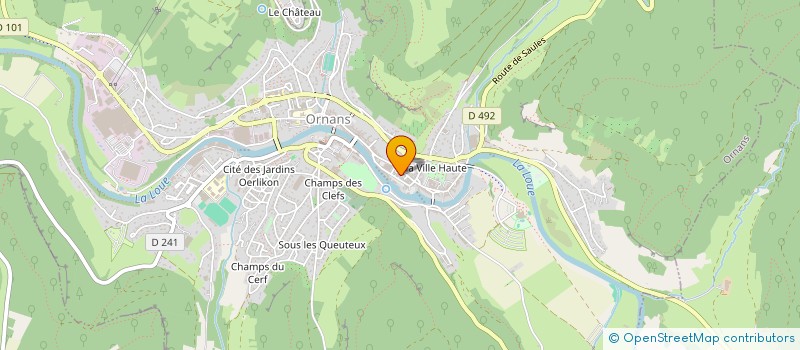 localisation de l'entreprise MONSIEUR HENRI BOULARD à ORNANS