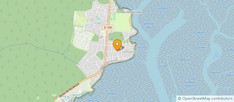 localisation de l'entreprise MONSIEUR HENRI BOULAY  LEGE-CAP-FERRET