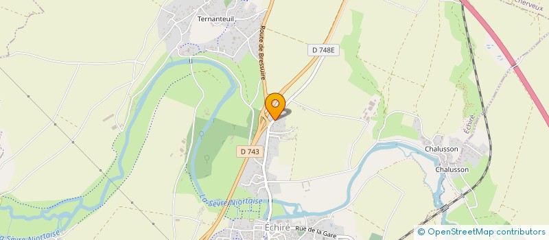 localisation de l'entreprise MONSIEUR HENRI BOURASSEAU  ECHIRE