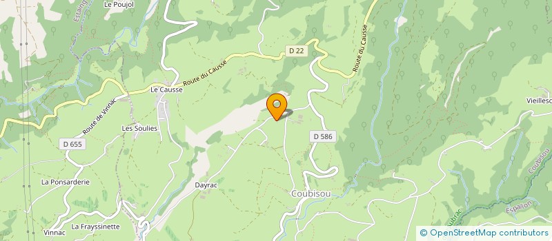 localisation de l'entreprise MONSIEUR HENRI BOUSQUET  COUBISOU