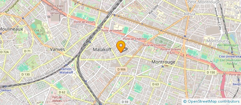 localisation de l'entreprise MONSIEUR HENRI BOUVILLE  MALAKOFF