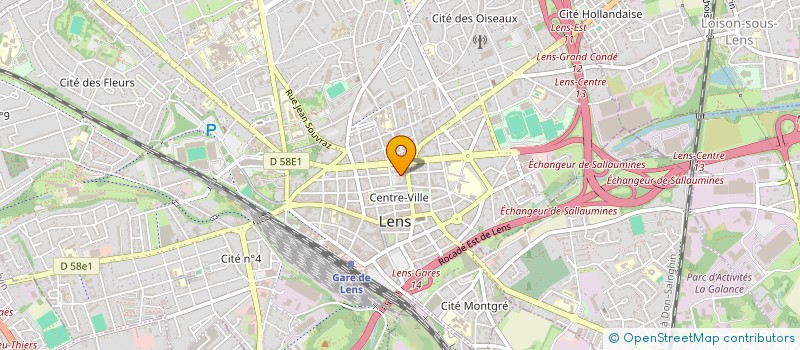 localisation de l'entreprise MONSIEUR HENRI BRETON à LENS