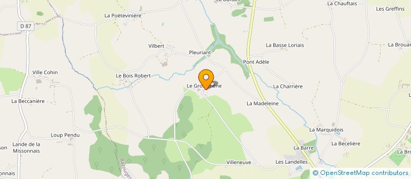 localisation de l'entreprise MONSIEUR HENRI BRIAND à BAZOUGES-LA-PEROUSE