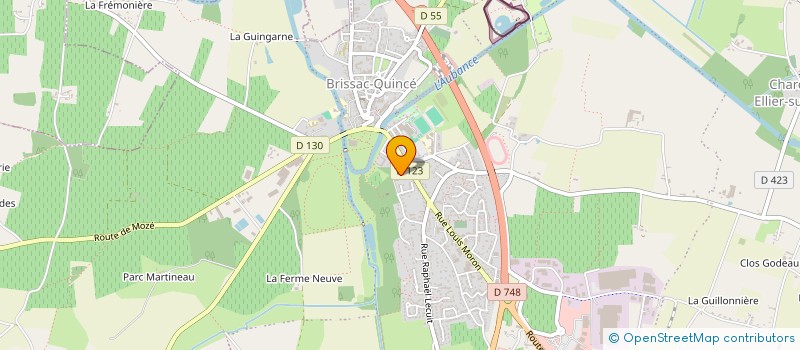 localisation de l'entreprise MONSIEUR HENRI BROUARD  BRISSAC LOIRE AUBANCE