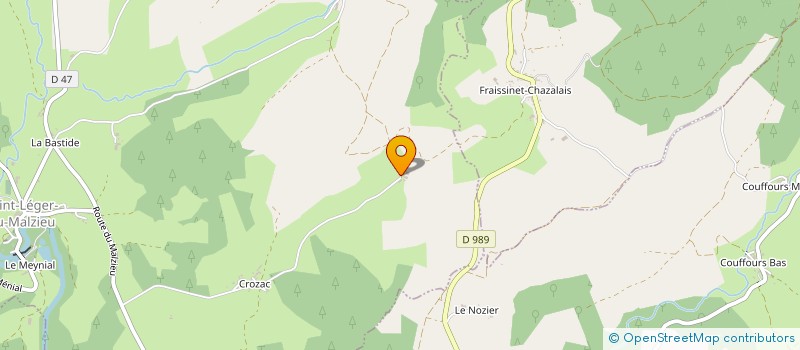 localisation de l'entreprise MONSIEUR HENRI BRUN  SAINT-LEGER-DU-MALZIEU