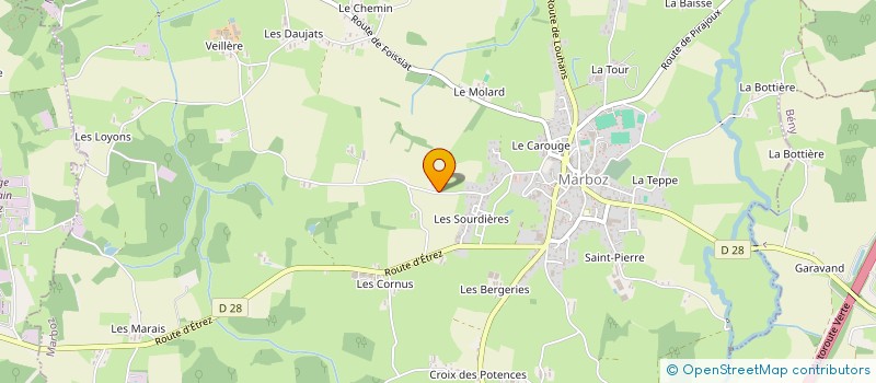 localisation de l'entreprise MONSIEUR HENRI BUFFET  MARBOZ