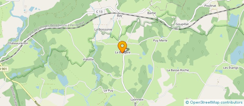 localisation de l'entreprise MONSIEUR HENRI BUISSON  LADIGNAC-LE-LONG