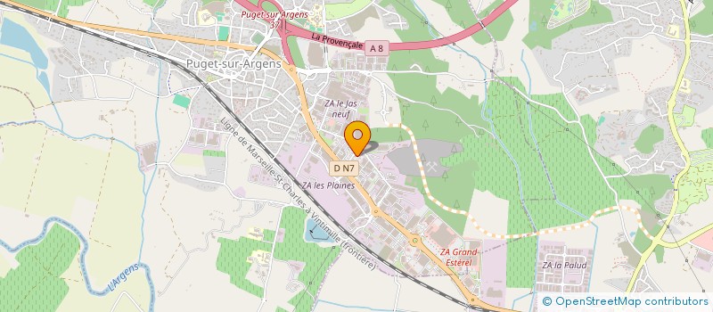 localisation de l'entreprise MONSIEUR HENRI BUREL à PUGET-SUR-ARGENS