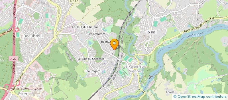 localisation de l'entreprise MONSIEUR HENRI CADET à LE PALAIS-SUR-VIENNE