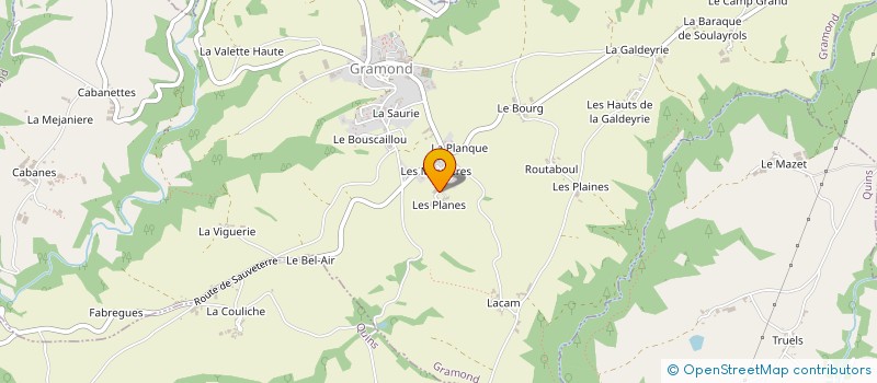 localisation de l'entreprise MONSIEUR HENRI CAILHOL  GRAMOND