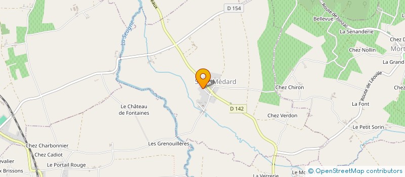 localisation de l'entreprise MONSIEUR HENRI CAILLAUD  SAINT-MEDARD
