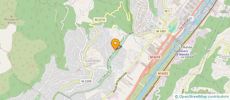 localisation de l'entreprise MONSIEUR HENRI CAMILLERI  GATTIERES